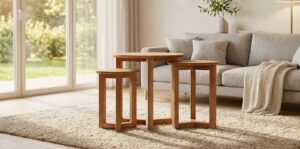 Salontisch Retro Eiche 3er Set
