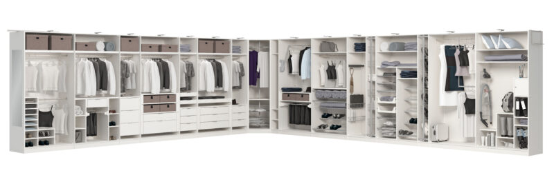 Schwebetürenschrank 2-türig Spiegel, H 195 cm – Bild 2