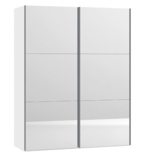 Schwebetürenschrank 2-türig Spiegel, H 195 cm