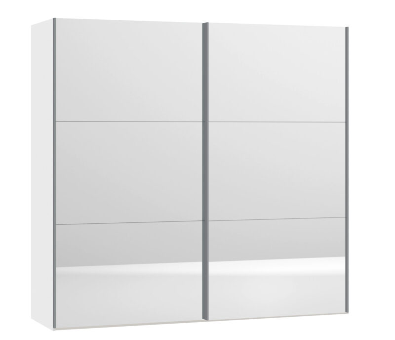 Schwebetürenschrank 2-türig Spiegel, H 195 cm